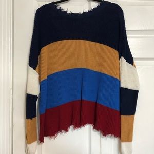 Oversized Striped Sweater